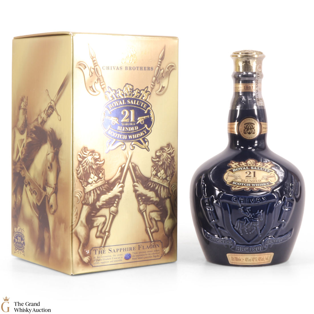 Chivas - Royal Salute - 21 Year Old - Sapphire Flagon