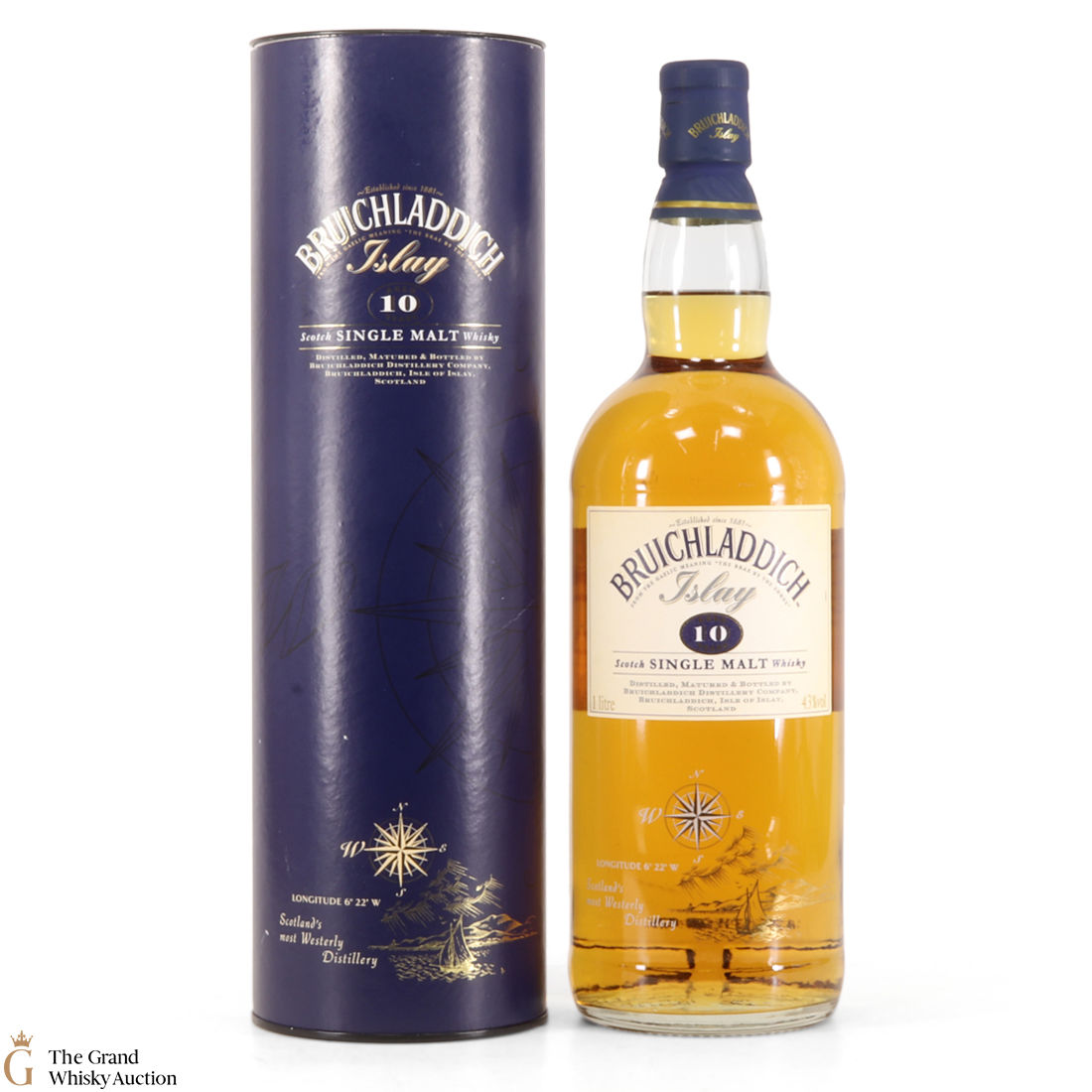 Bruichladdich - 10 Year Old 1L (1990s)