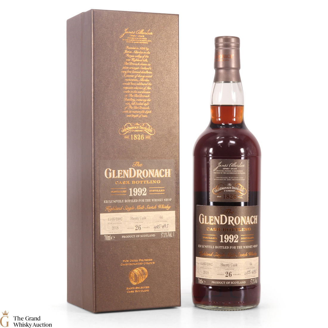 GlenDronach - 1992 - 26 Year Old Singled Cask #64 (The Whisky Shop Exclusive)