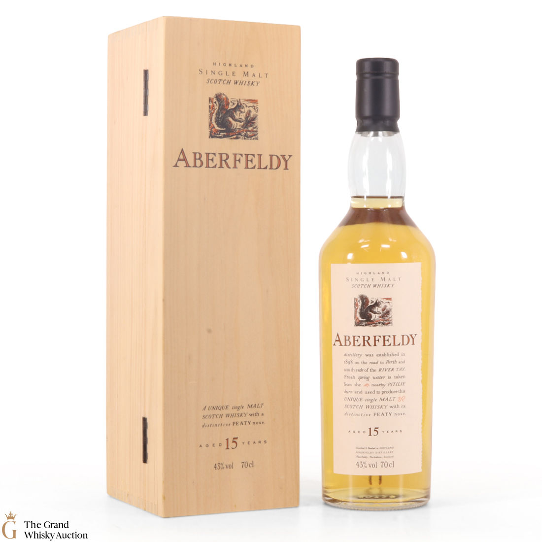 Aberfeldy - 15 Year Old Flora and Fauna Wooden Box