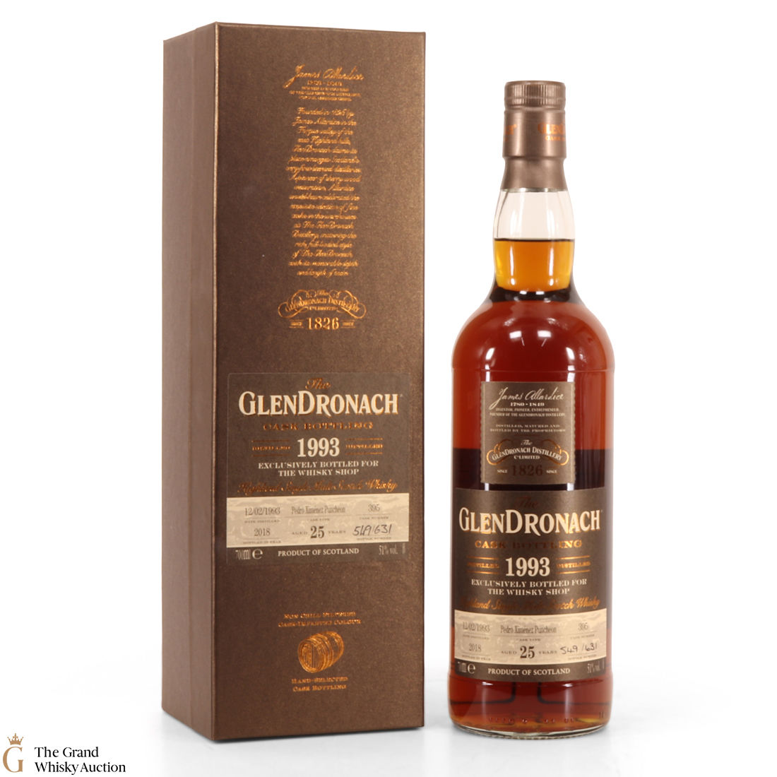 Glendronach - 25 Year Old - 1993 PX Cask #395