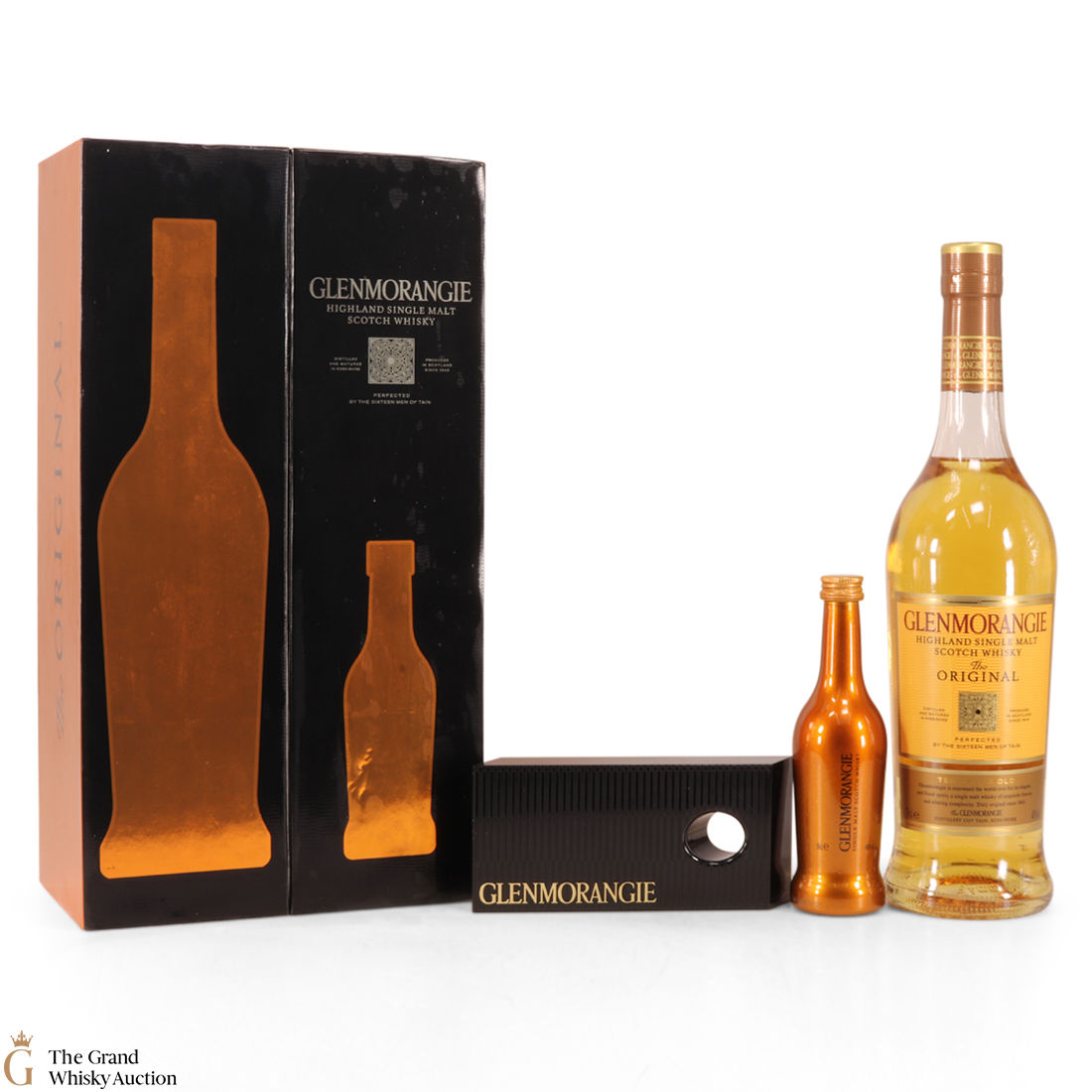 Glenmorangie - 10 Year Old The Original & Plinth & Miniature 10cl