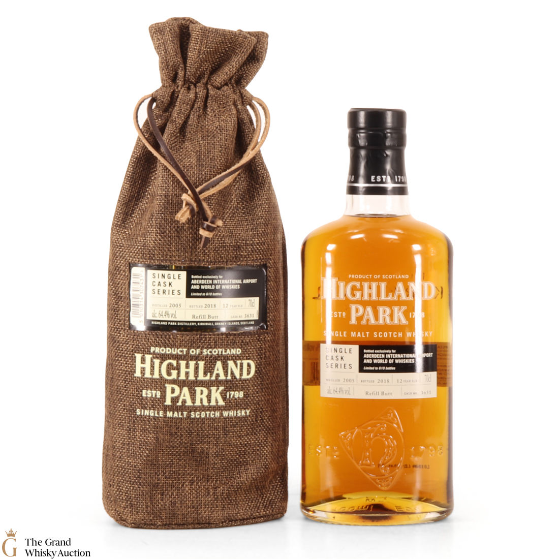 Highland Park - 12 Years Old - Single Cask Series Aberdeen Airport #3631