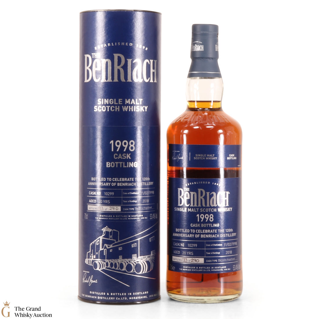 Benriach -  20 Year Old #10299 120th Anniversary 1998 Single Marsala Cask