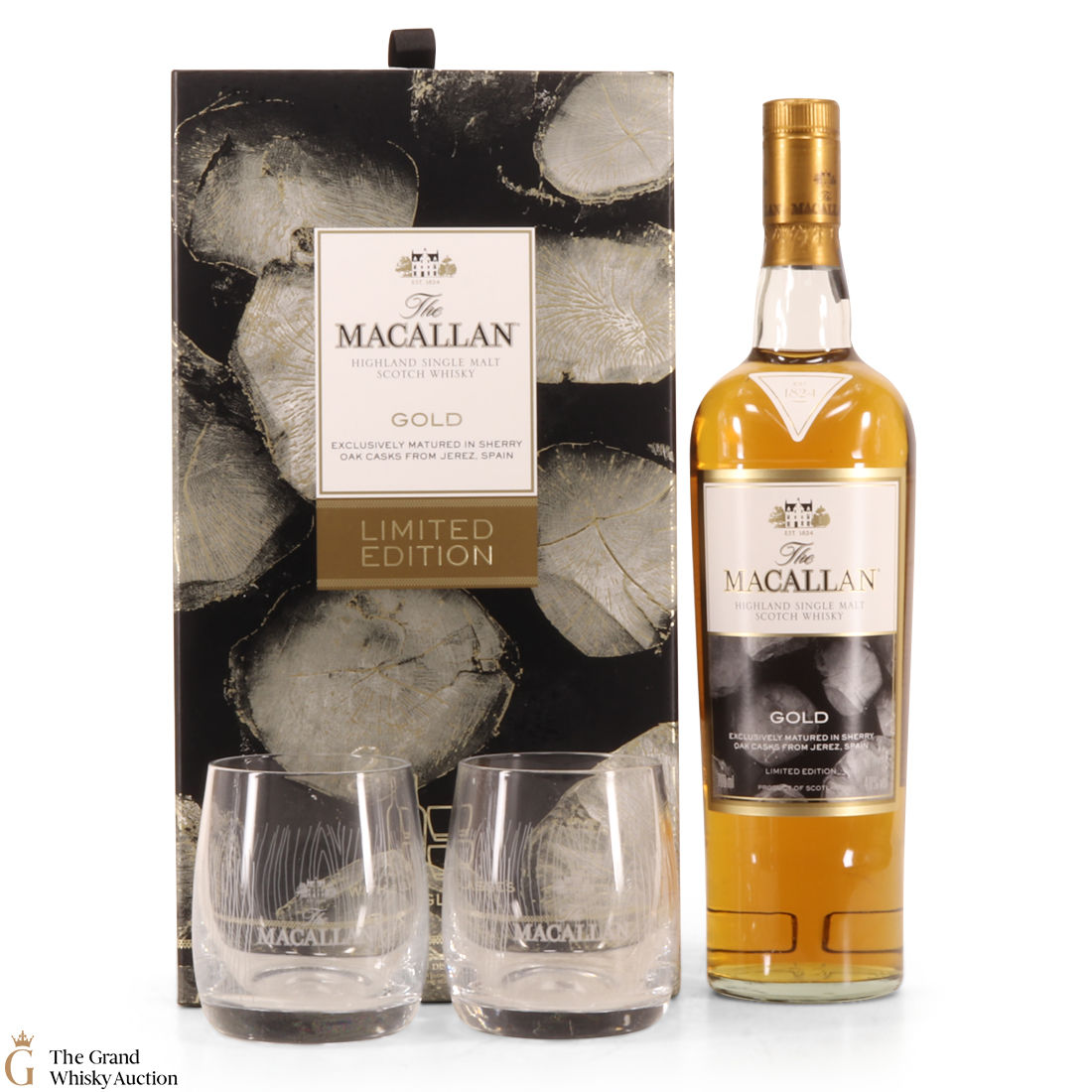 Macallan - Gold - Limited Edition with 2x Glasses