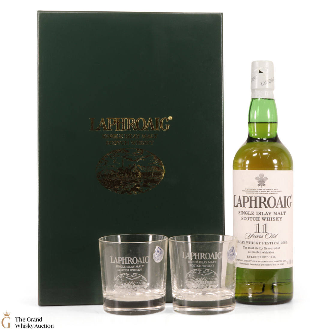 Laphroaig 11 Year Old Feis Ile 2003 / with 2 x Glasses