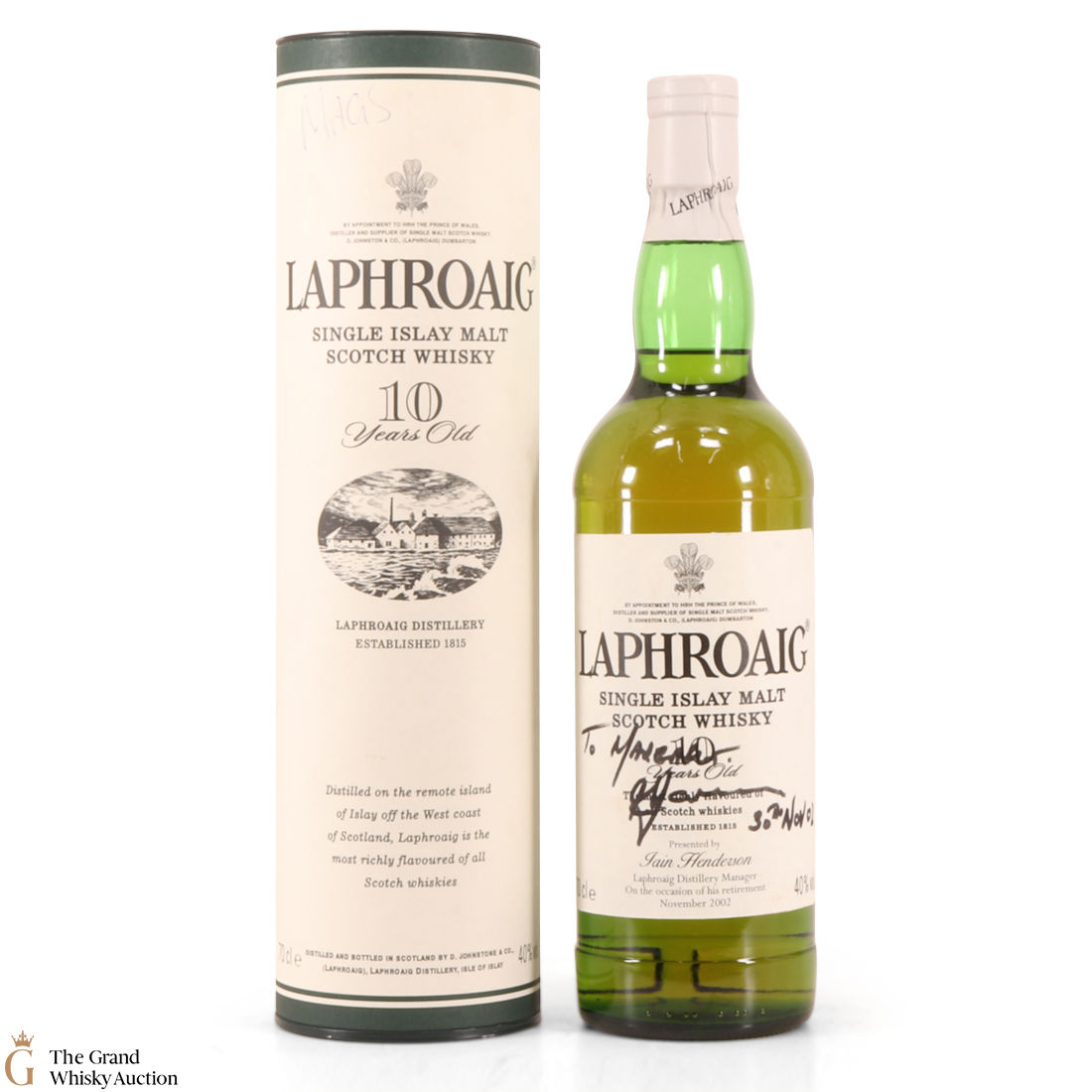Laphroaig - 10 Year Old Iain Henderson Retirement​ (SIGNED)