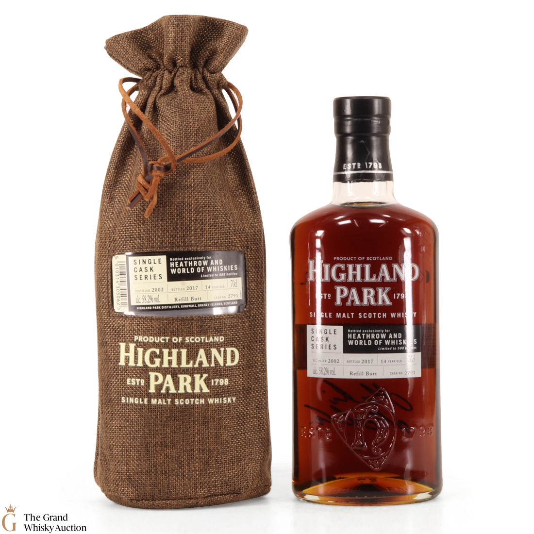 Highland Park - 14 Year Old - Single Cask #2791 - Heathrow and World of Whiskies