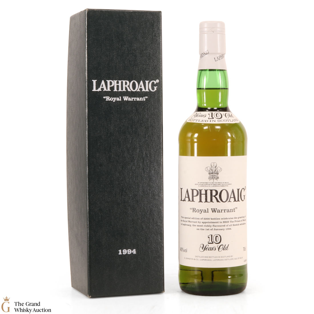 Laphroaig - 10 Year Old - 1994 Royal Warrant 