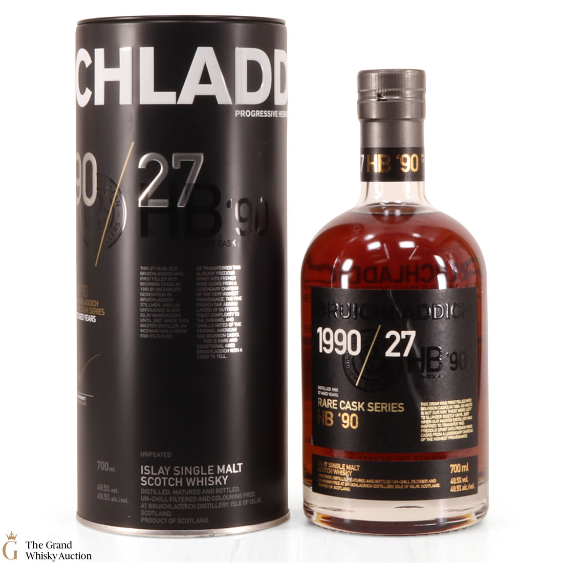 Bruichladdich - 27 Year Old - Rare Cask Series - HB '90 1990/27