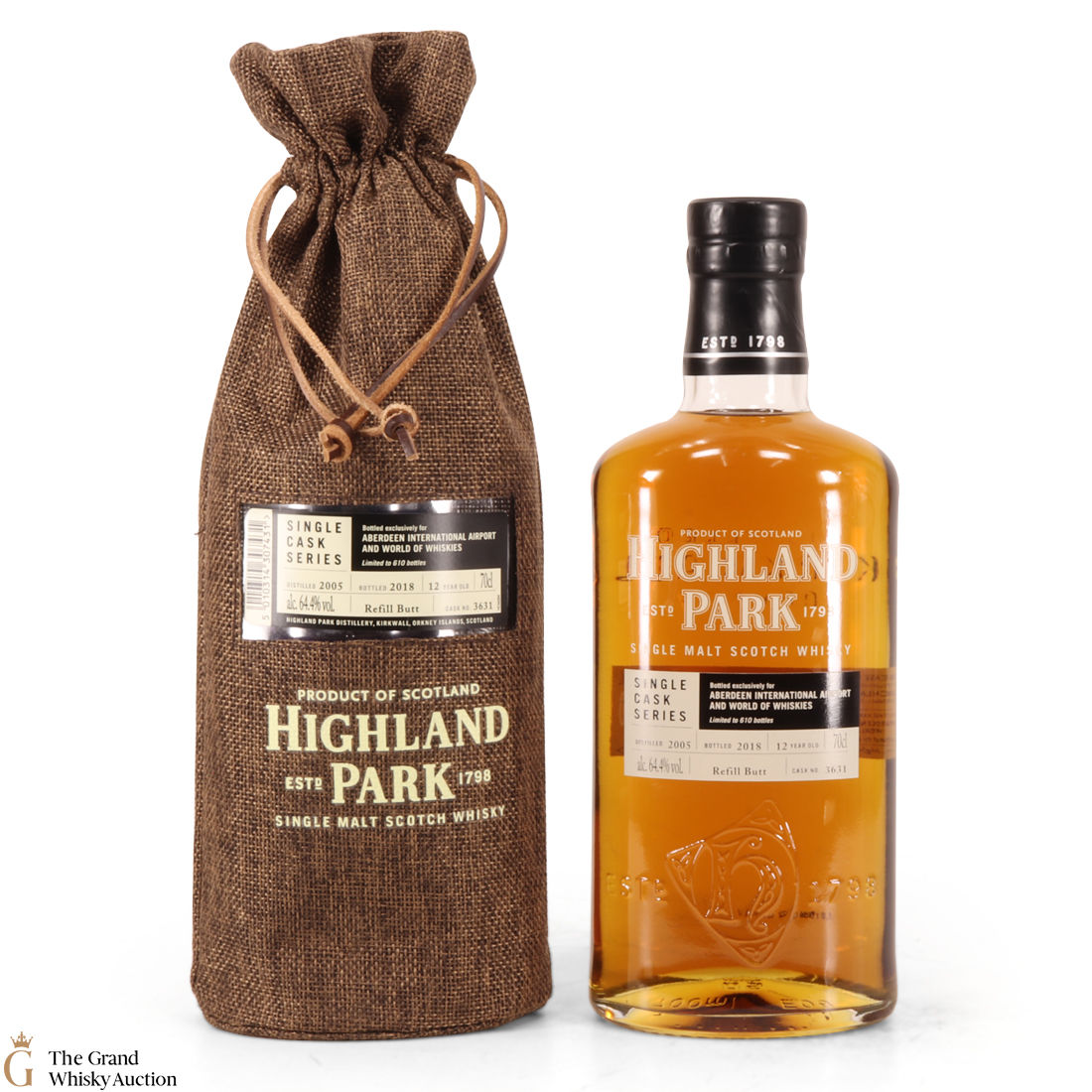 Highland Park - 12 Year Old - Single Cask Series Aberdeen Airport #3631