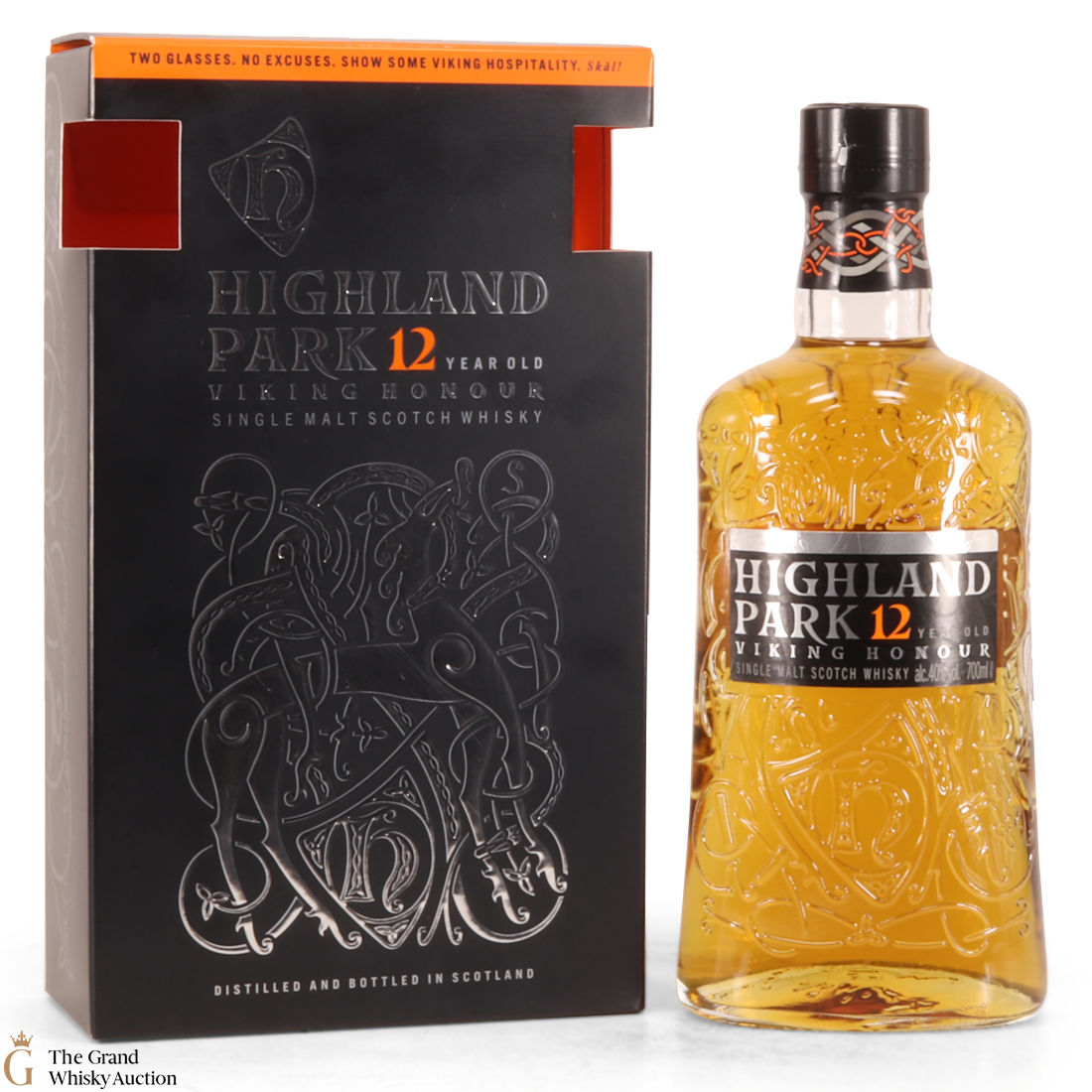 Highland Park - 12 Year Old - Viking Honour / with 2 x Glasses_