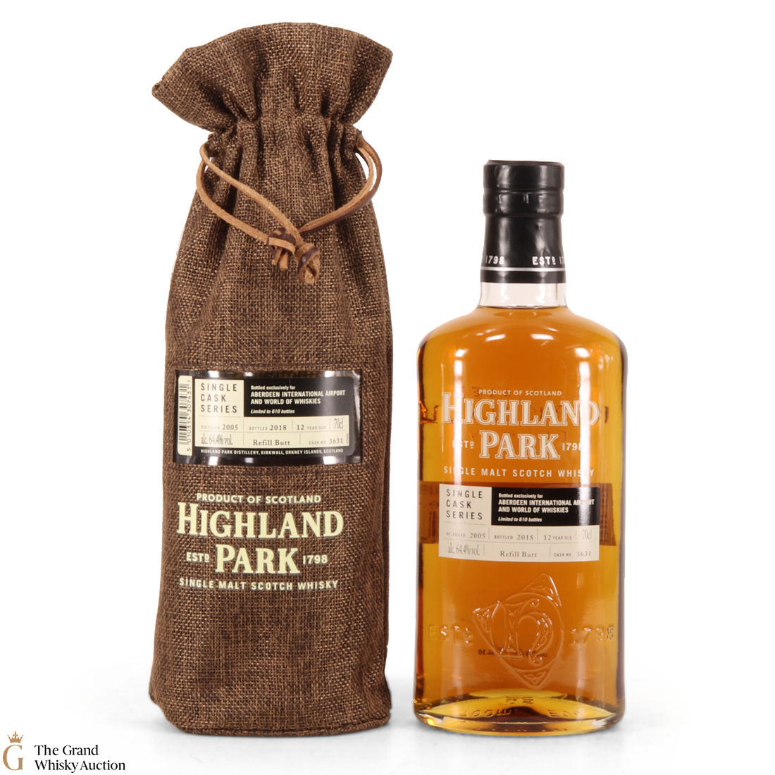 Highland Park - 12 Years Old - Single Cask Series Aberdeen Airport #3631