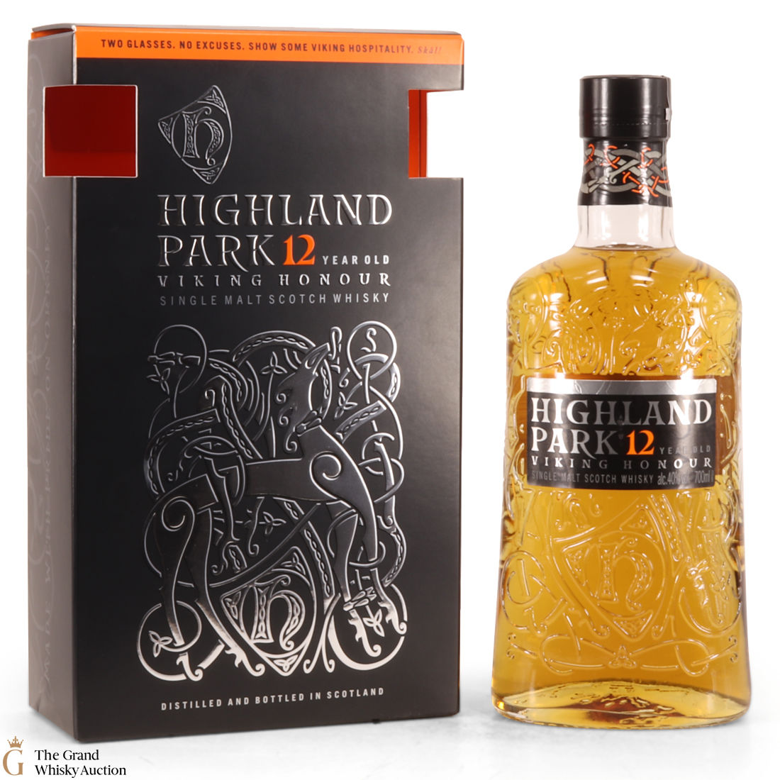 Highland Park - 12 Year Old - Viking Honour / with 2 x Glasses