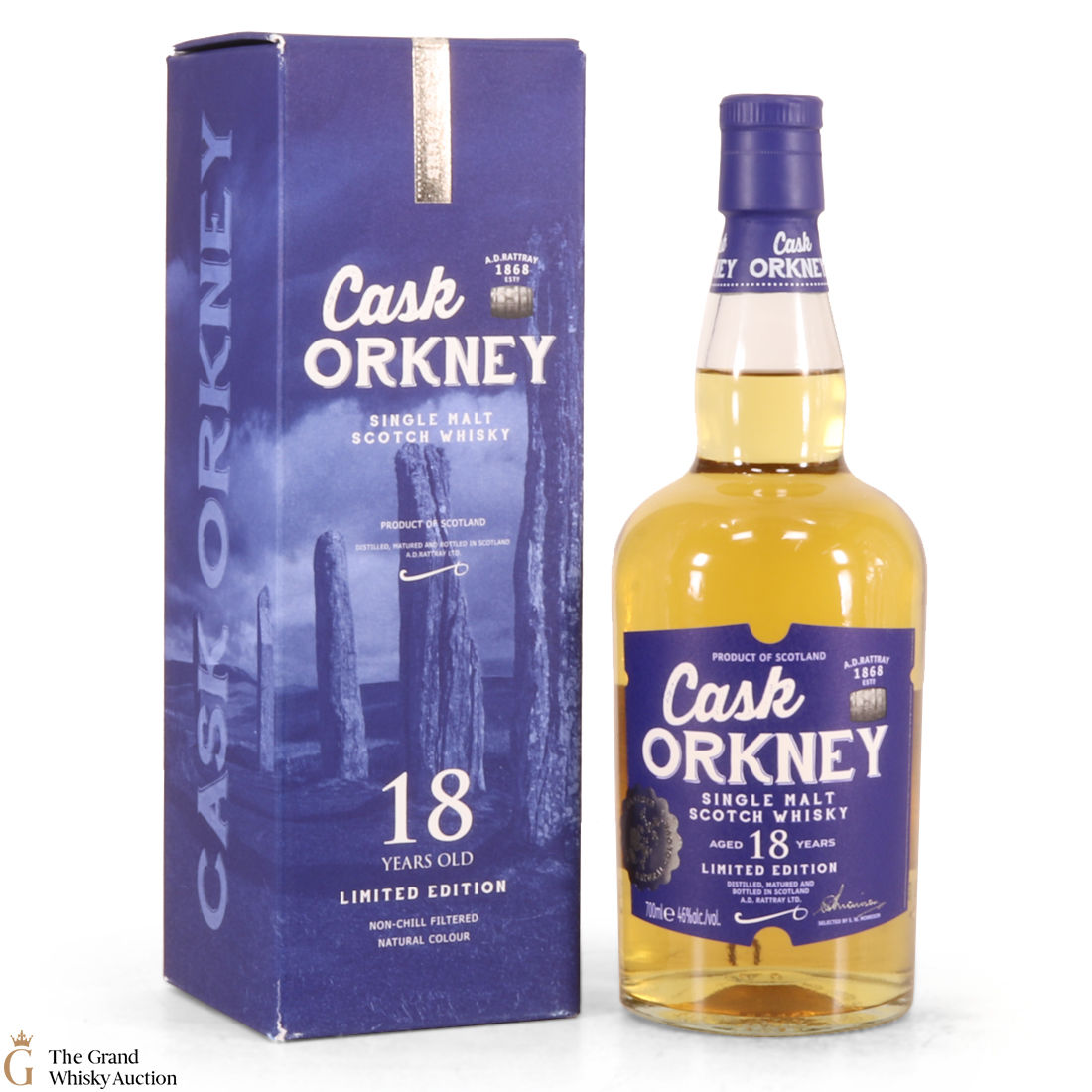 Cask Orkney - 18 Year Old Single Malt - A.D. Rattray 