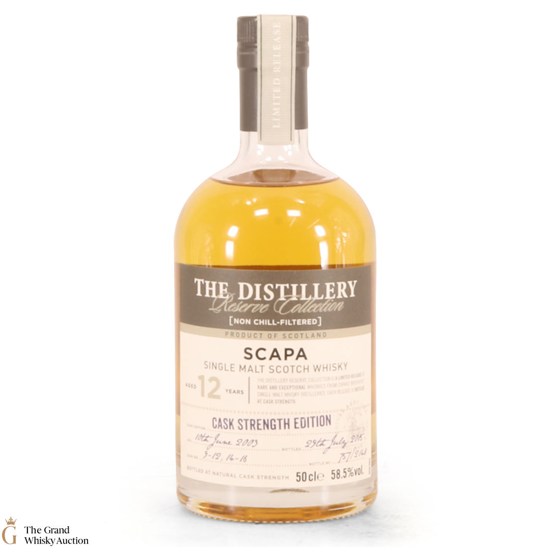 Scapa - 12 Year Old 2003 - Cask Strength Edition 9-12 & 14-16.