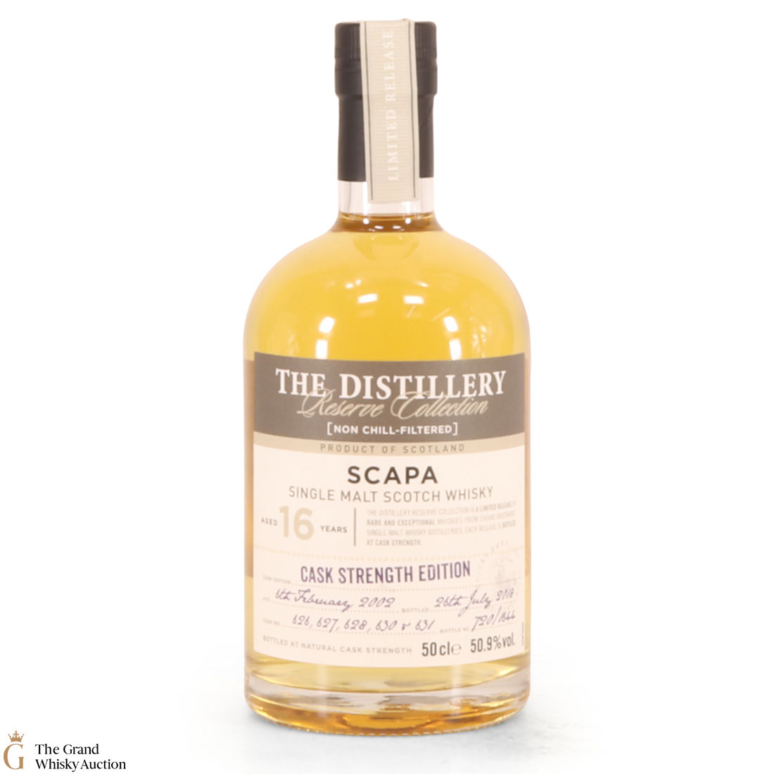 Scapa - 16 Year Old 2002 - Casks #626, 627, 628, 630 and 631.