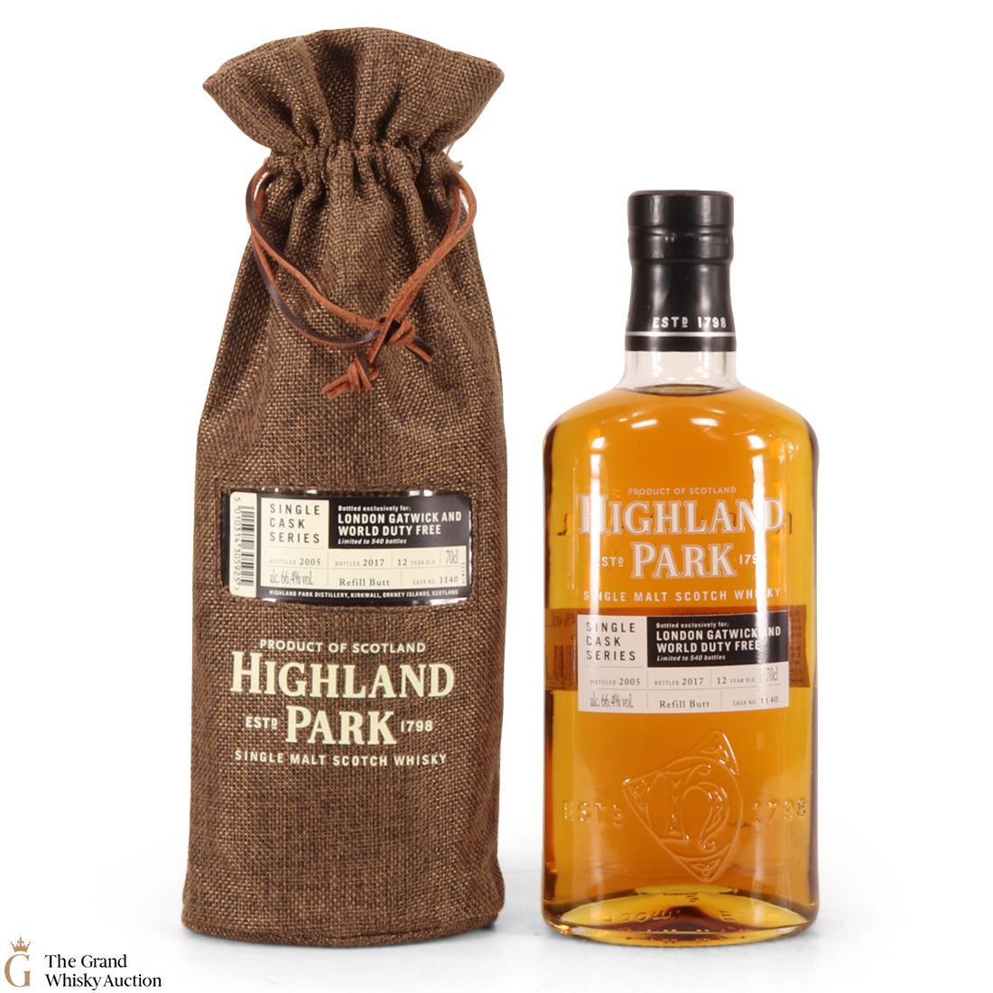 Highland Park - 12 Year Old - Single Cask Series - London Gatwick and World Duty Free