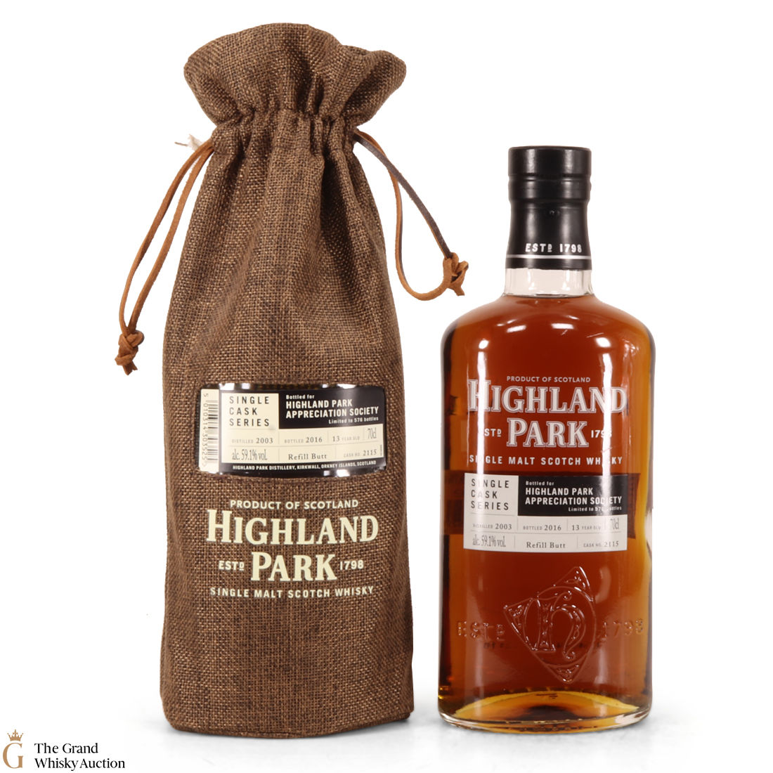 Highland Park - 13 Year Old - Single Cask #2115 - Highland Park Appreciation Society