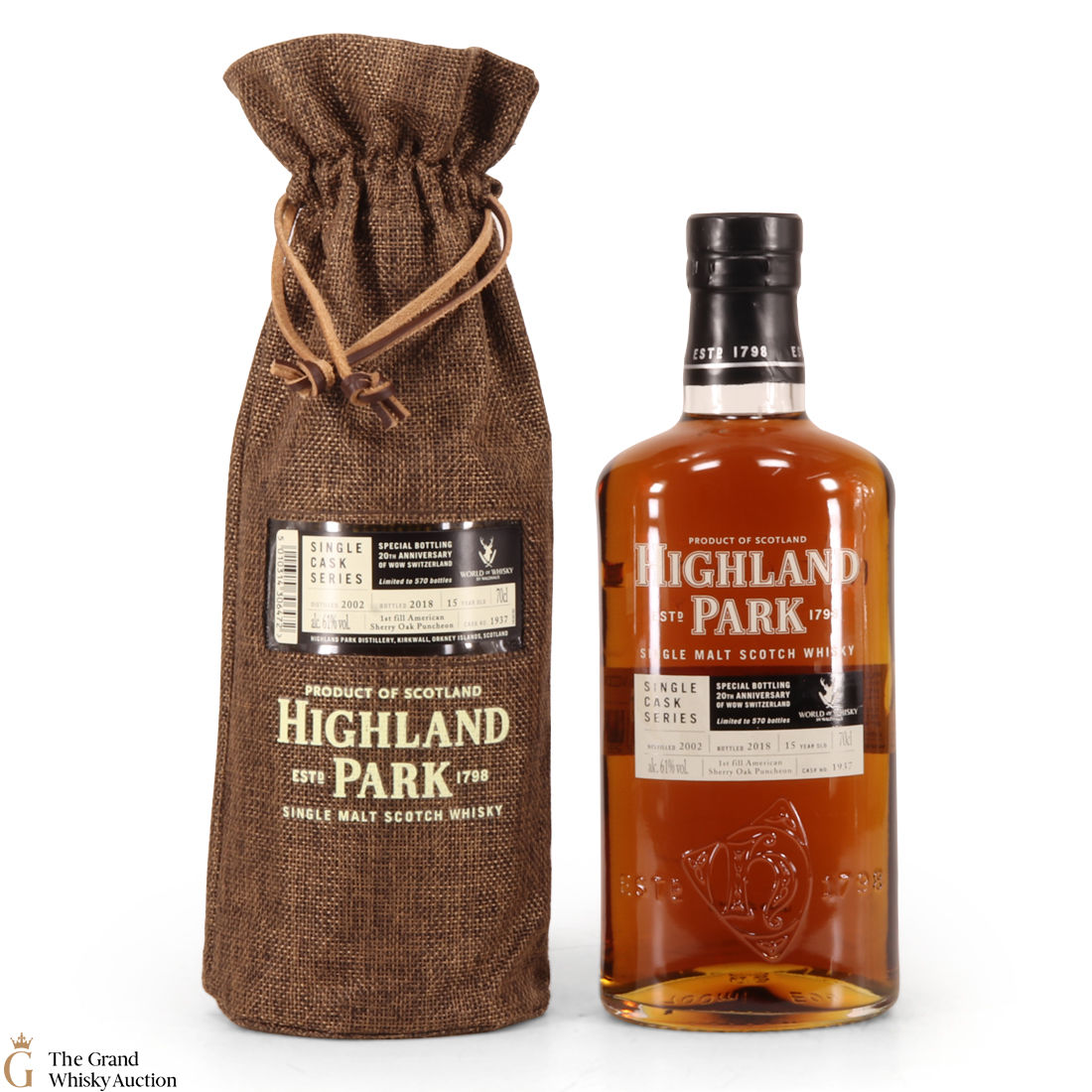 Highland Park - 2002 15 Year Old - Single Cask #1937 / WoW Switzerland 20th