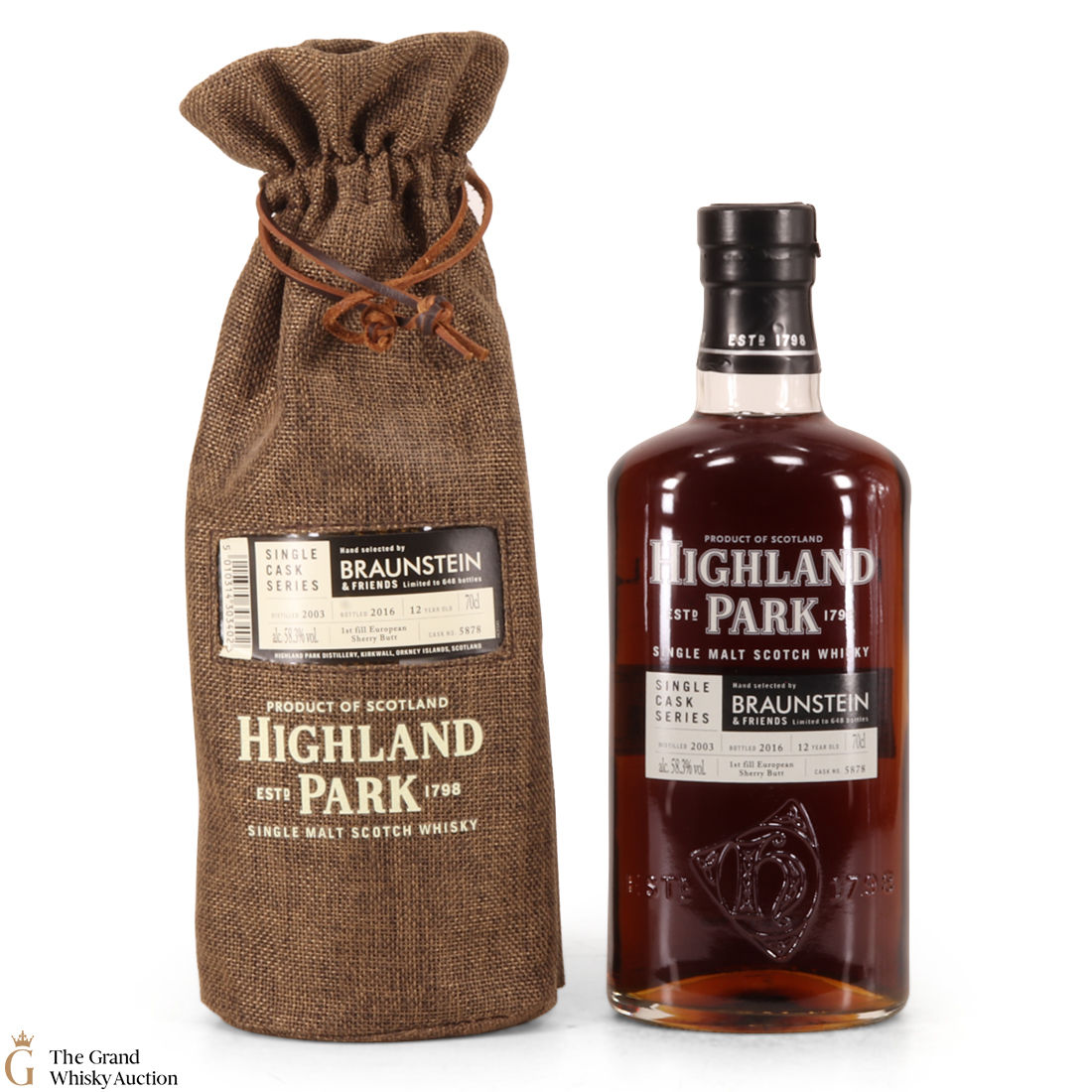 Highland Park - 12 Year Old 2003 Single Cask  #5878 Braunstein & Friends