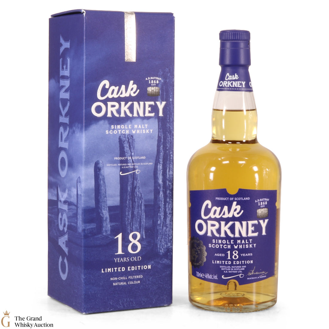 Cask Orkney - 18 Year Old Single Malt - A.D. Rattray 