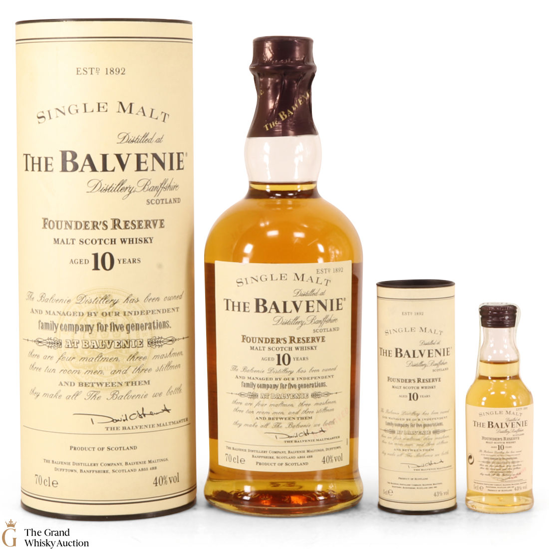 Balvenie - 10 Year Old - Founders Reserve (70cl & 5cl)