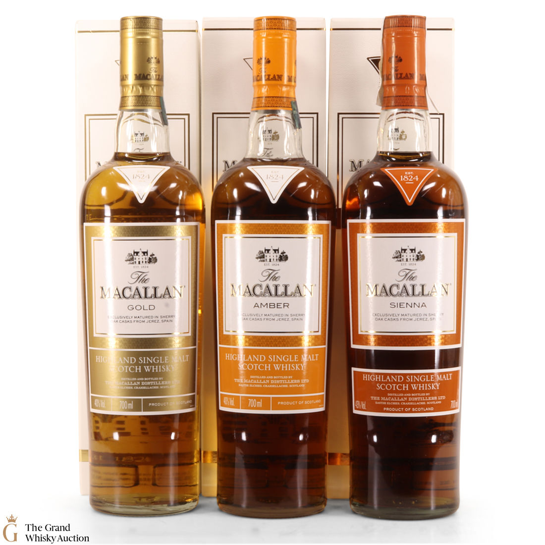 Macallan - The 1824 Series - Gold, Amber & Sienna