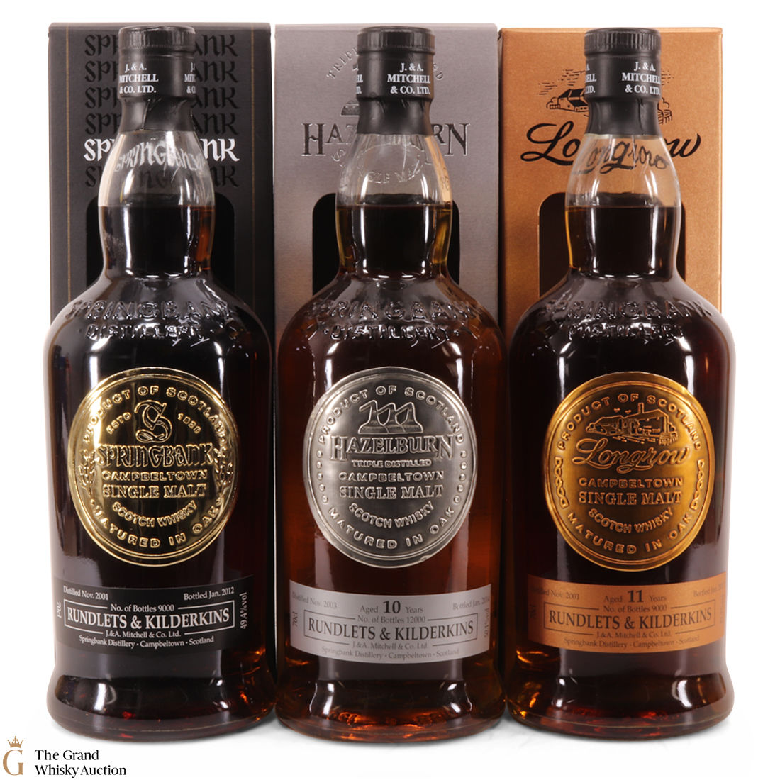 Rundlets & Kilderkins Set - Hazelburn, Longrow & Springbank (3 x 70cl)