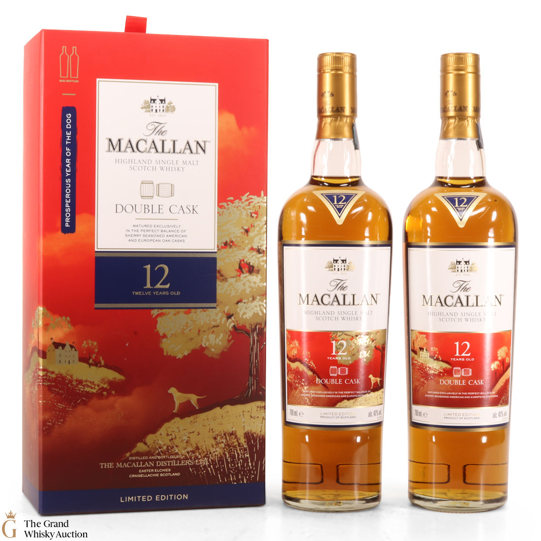 Macallan - 12 Year Old - Fine Oak - Year of the Dog (2 x 70cl)