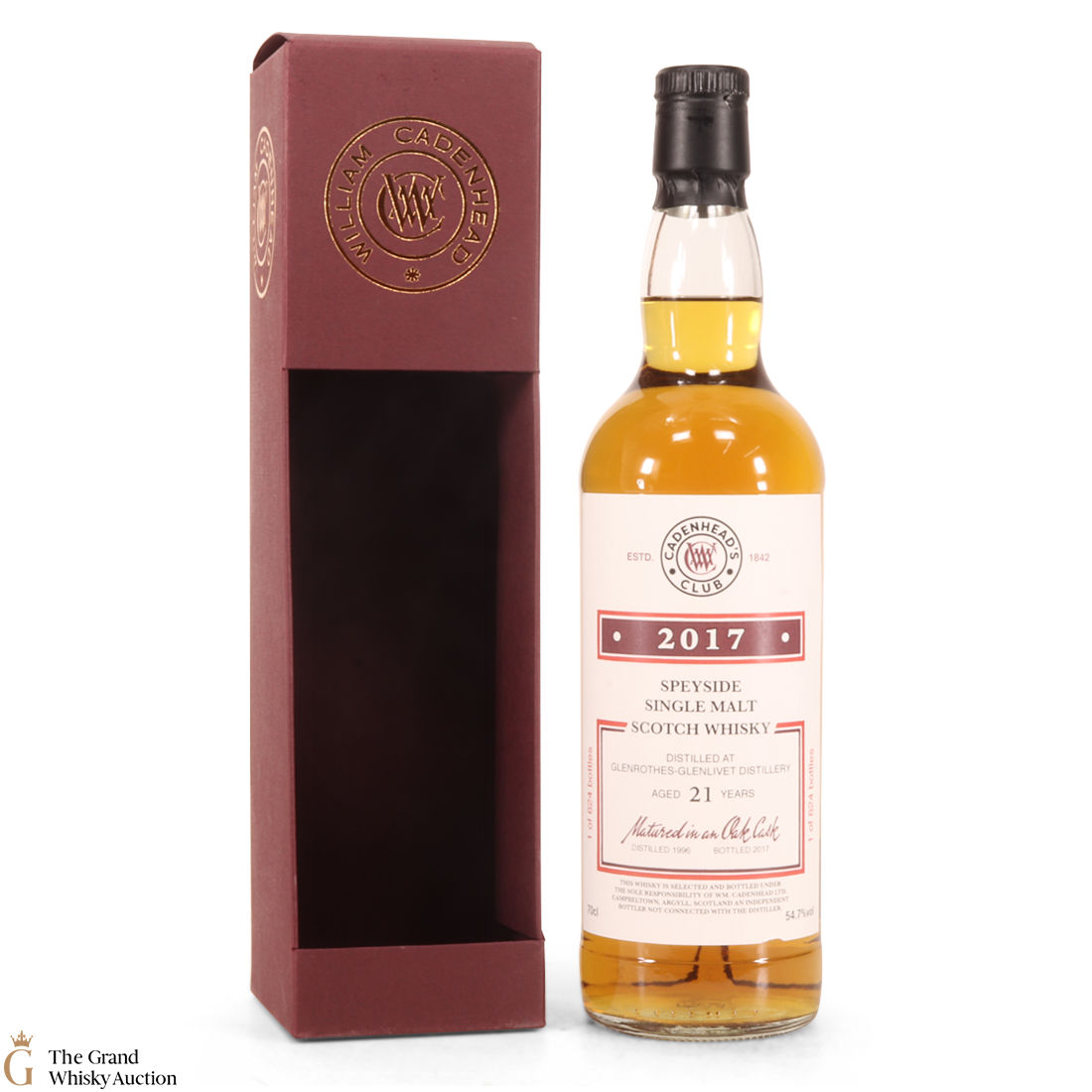 Glenrothes-Glenlivet - 21 Year Old 1996 - Cadenhead's Club