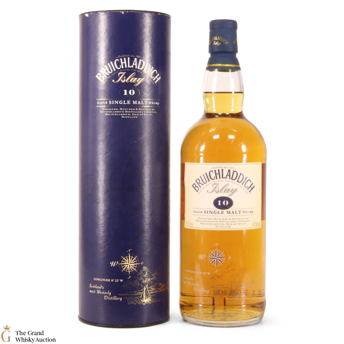 Bruichladdich - 10 Year Old 1L (1990s)