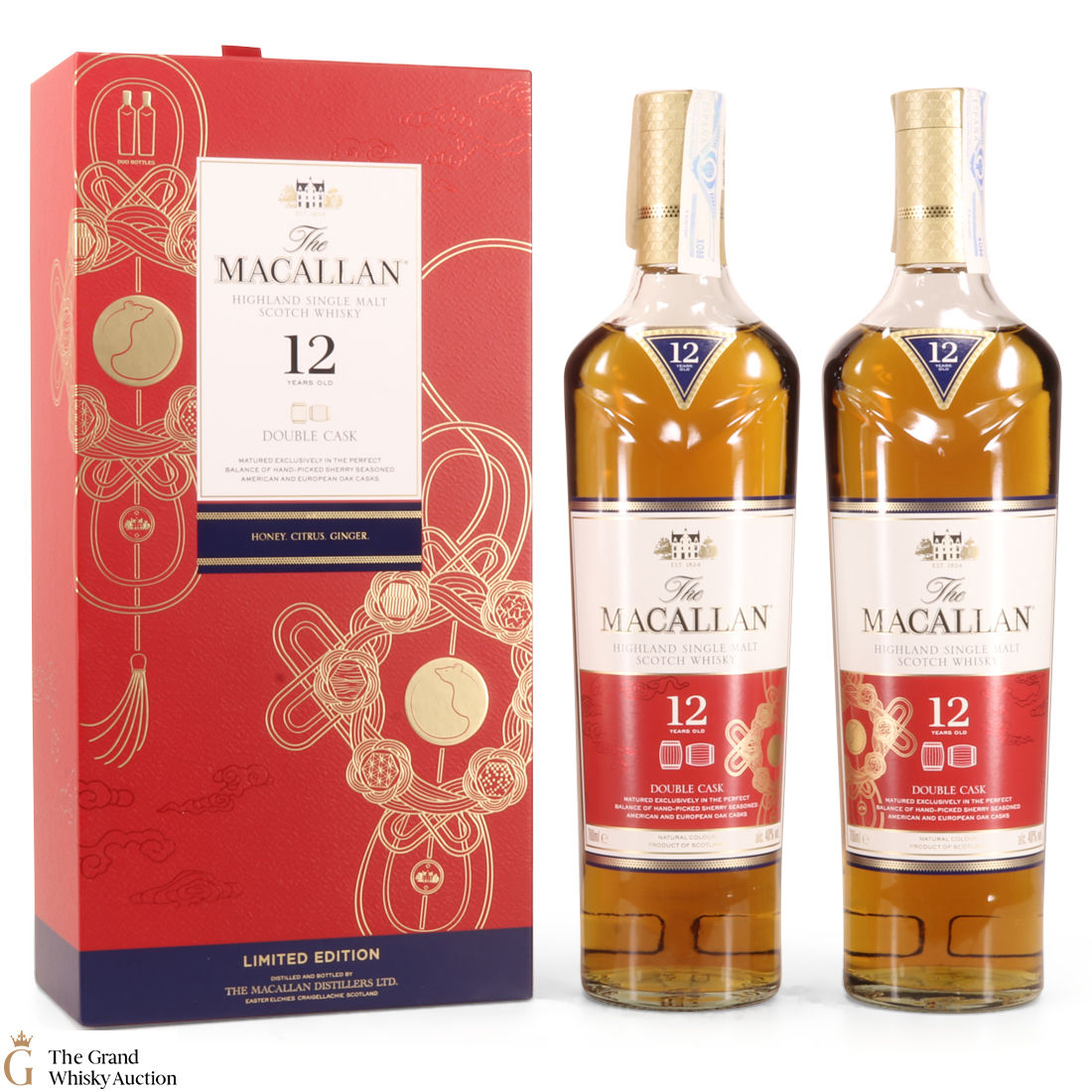 Macallan - 12 Year Old - Fine Oak - Year of the Rat (2 x 70cl)