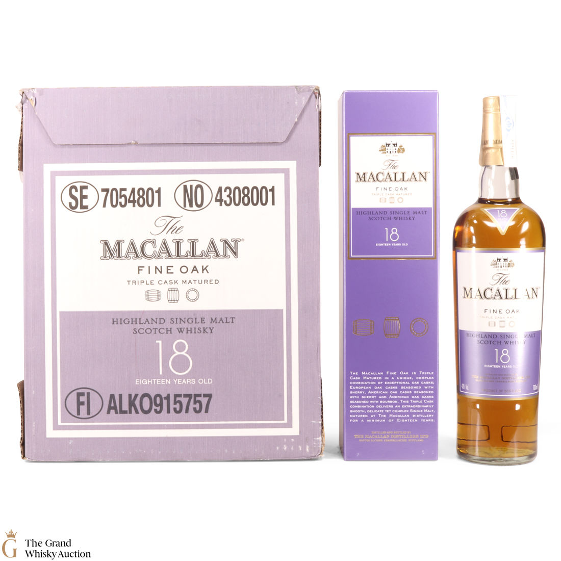 Macallan - 18 Year Old - Fine Oak (6 x 70cl)