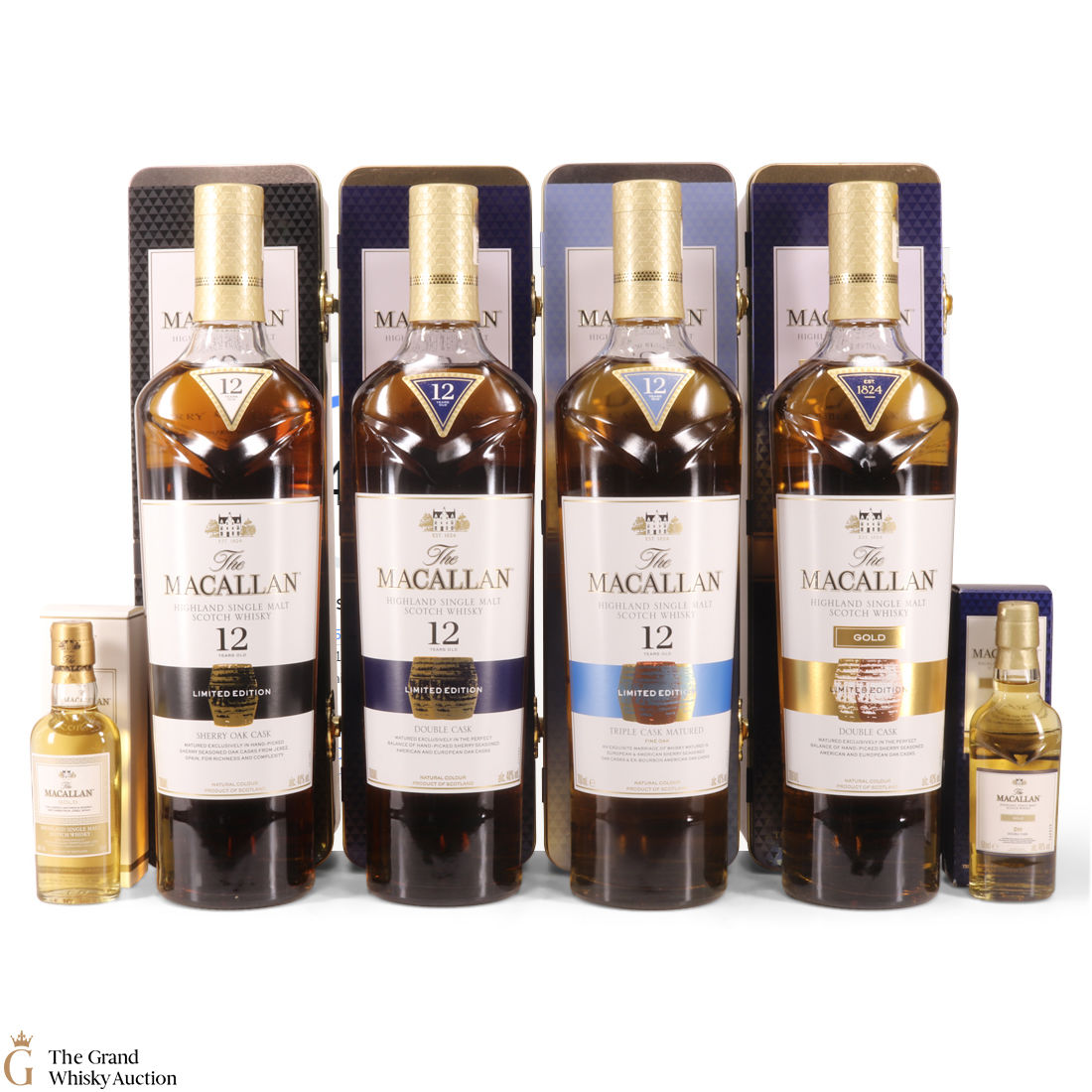 Macallan - Gold DC, 12 DC, 12 SO, & 12 TC (4 x 70cl & 2 x 5cl)