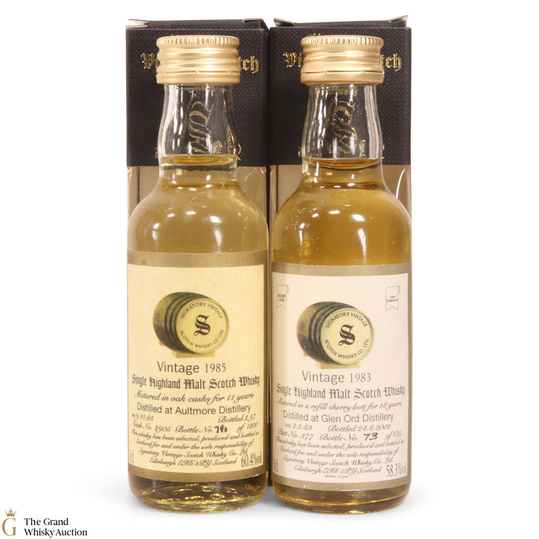 Signatory - 1985 & 1983 (2 x 5cl)