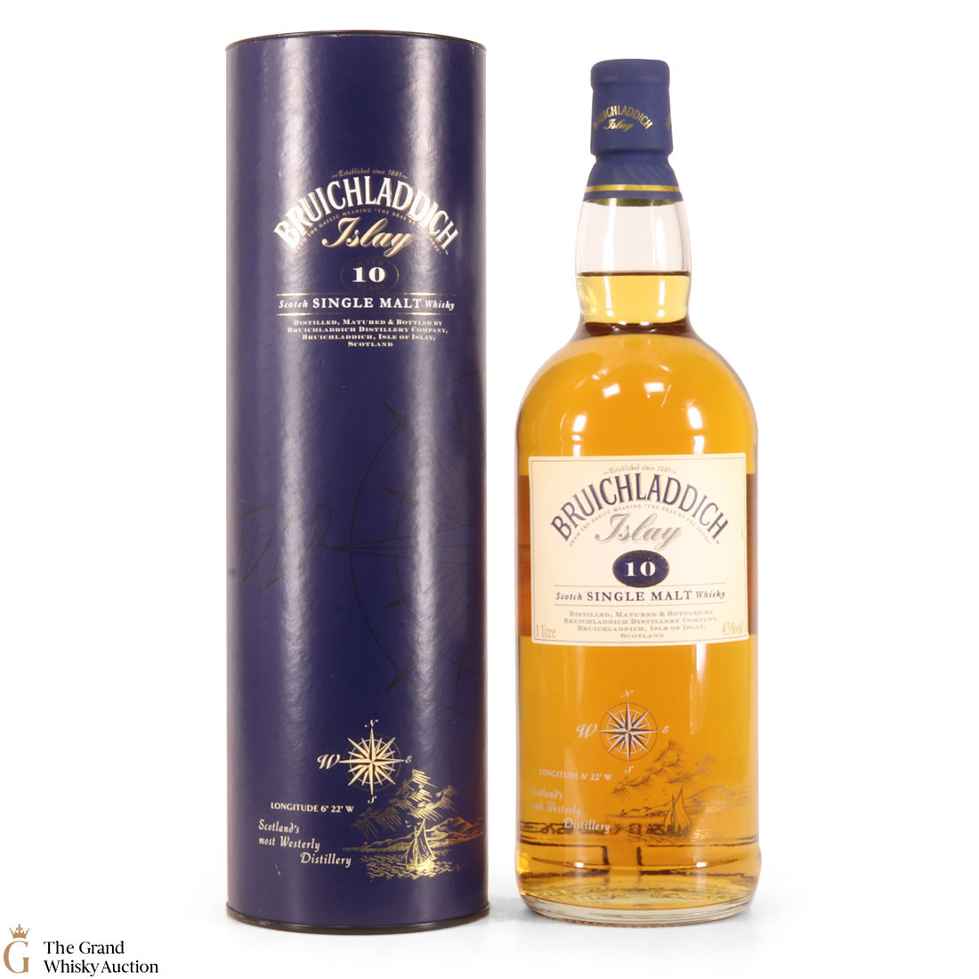 Bruichladdich - 10 Year Old 1L (1990s)