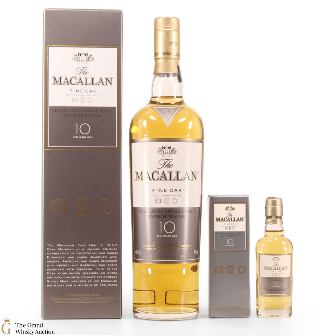 Macallan - 10 Year Old - Fine Oak (70cl and 5cl)
