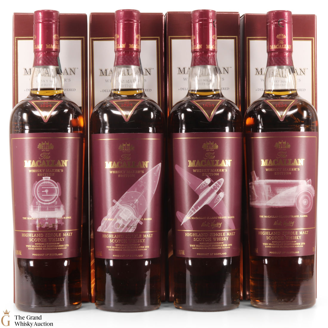 Macallan - Whisky Maker's Edition - Classic Travel Range - 4 x 70cl