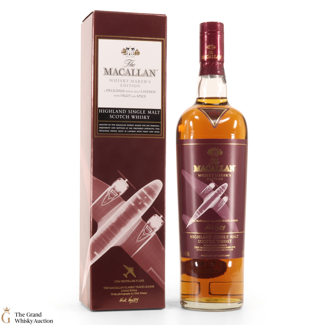 Macallan - Whisky Maker's Edition - Classic Travel Range 1930s Propeller Plane