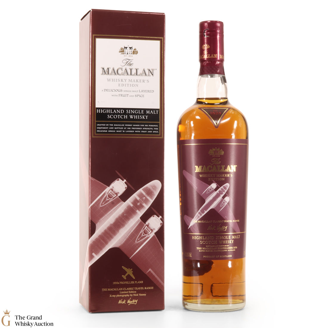 Macallan - Whisky Maker's Edition - Classic Travel Range 1930s Propeller Plane