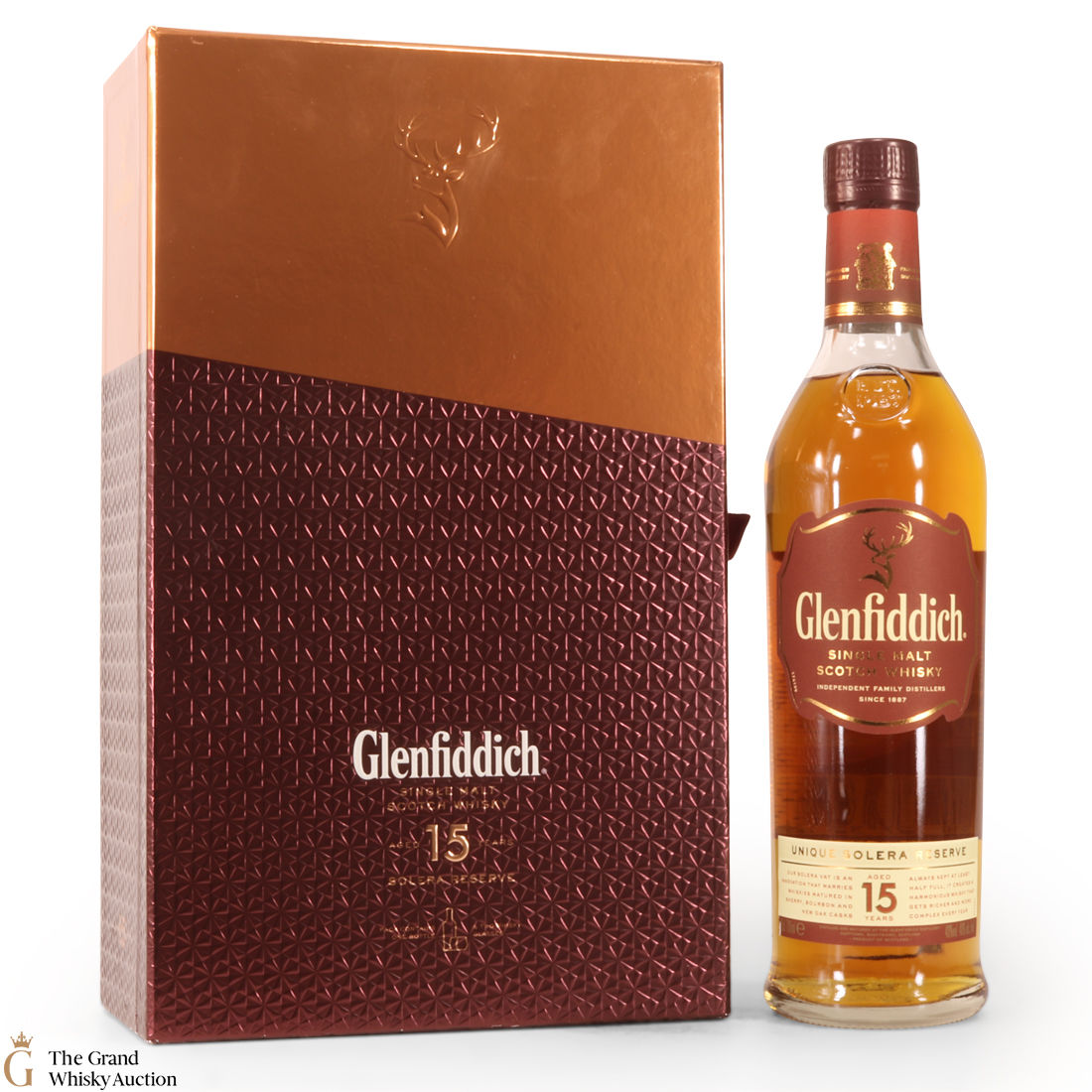 Glenfiddich - 15 Year Old - Solera Reserve (& 2 Glasses)