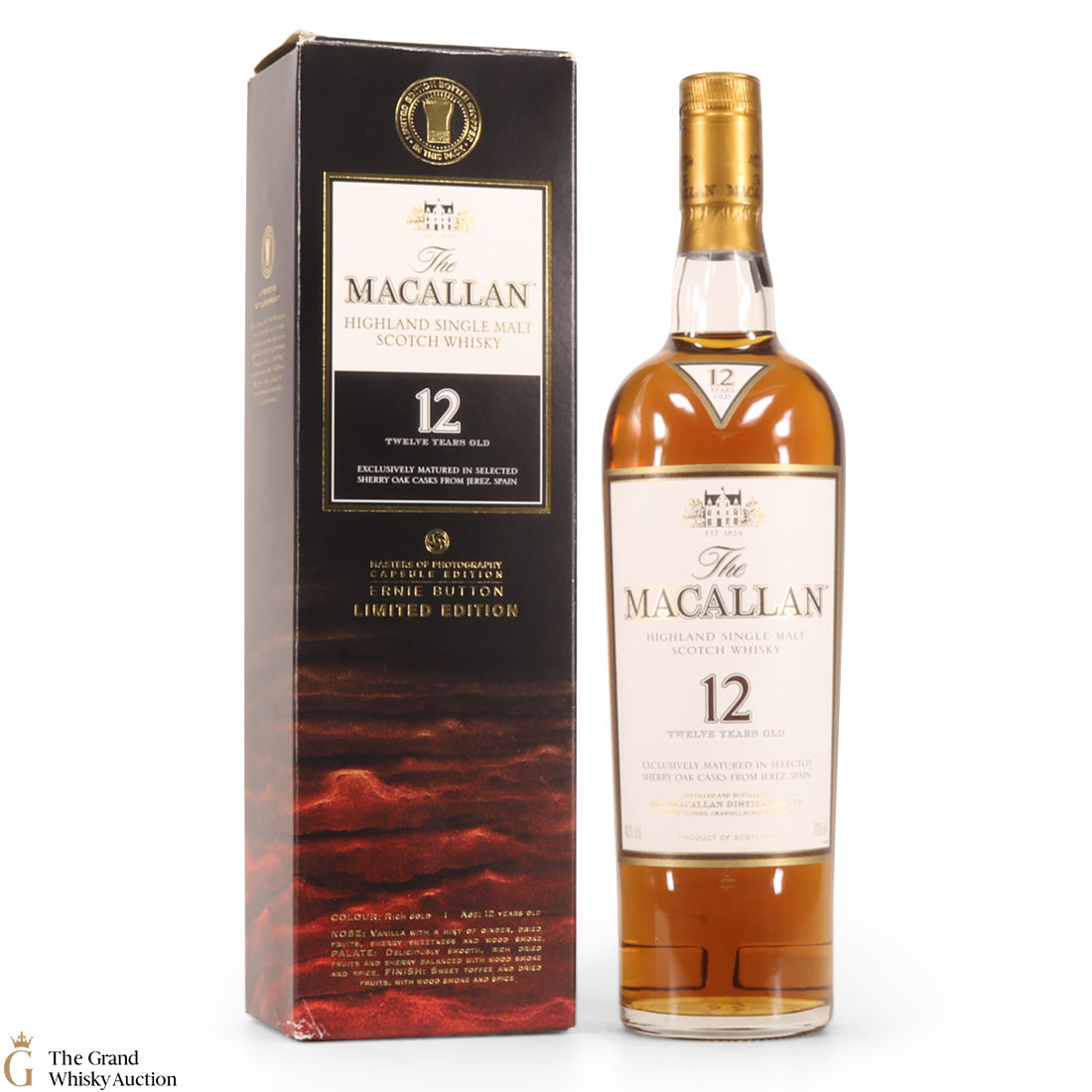 Macallan - 12 Year Old - Sherry Oak -  Ernie Button