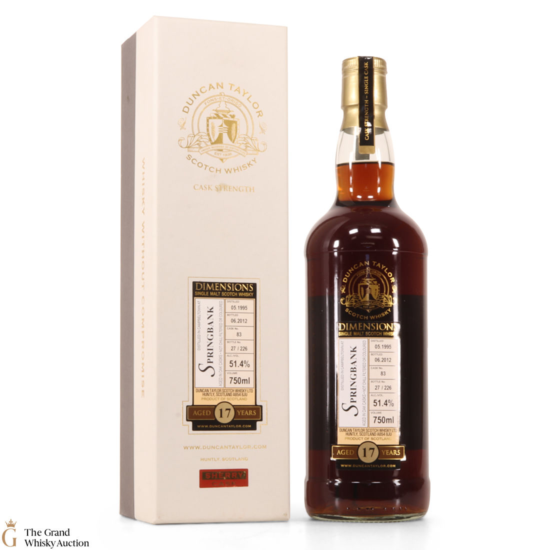Springbank - 17 Year Old (1995) - Dimensions - Duncan Taylor 