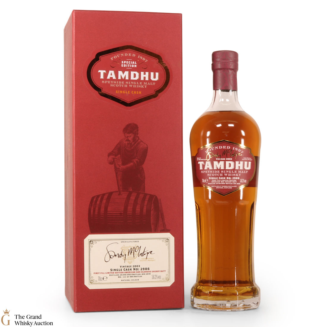 Tamdhu - 15 Year Old (2003) - Single Cask #2986 Manager's Edition