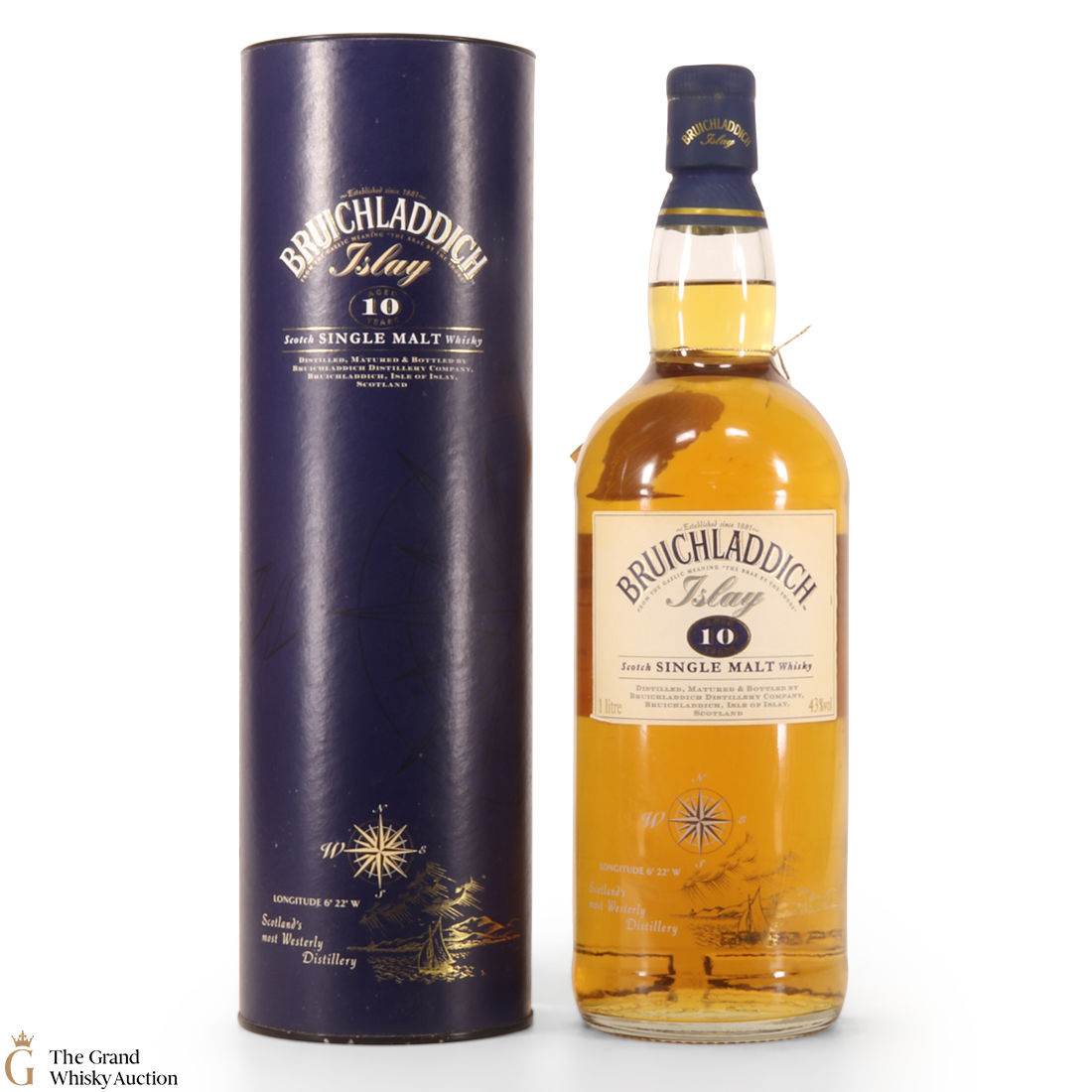 Bruichladdich - 10 Year Old 1L (1990s)