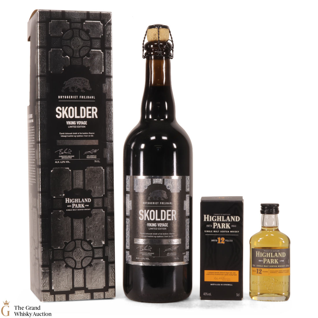 Skolder Viking Voyage & Highland Park 12 Year Old Miniature 5cl