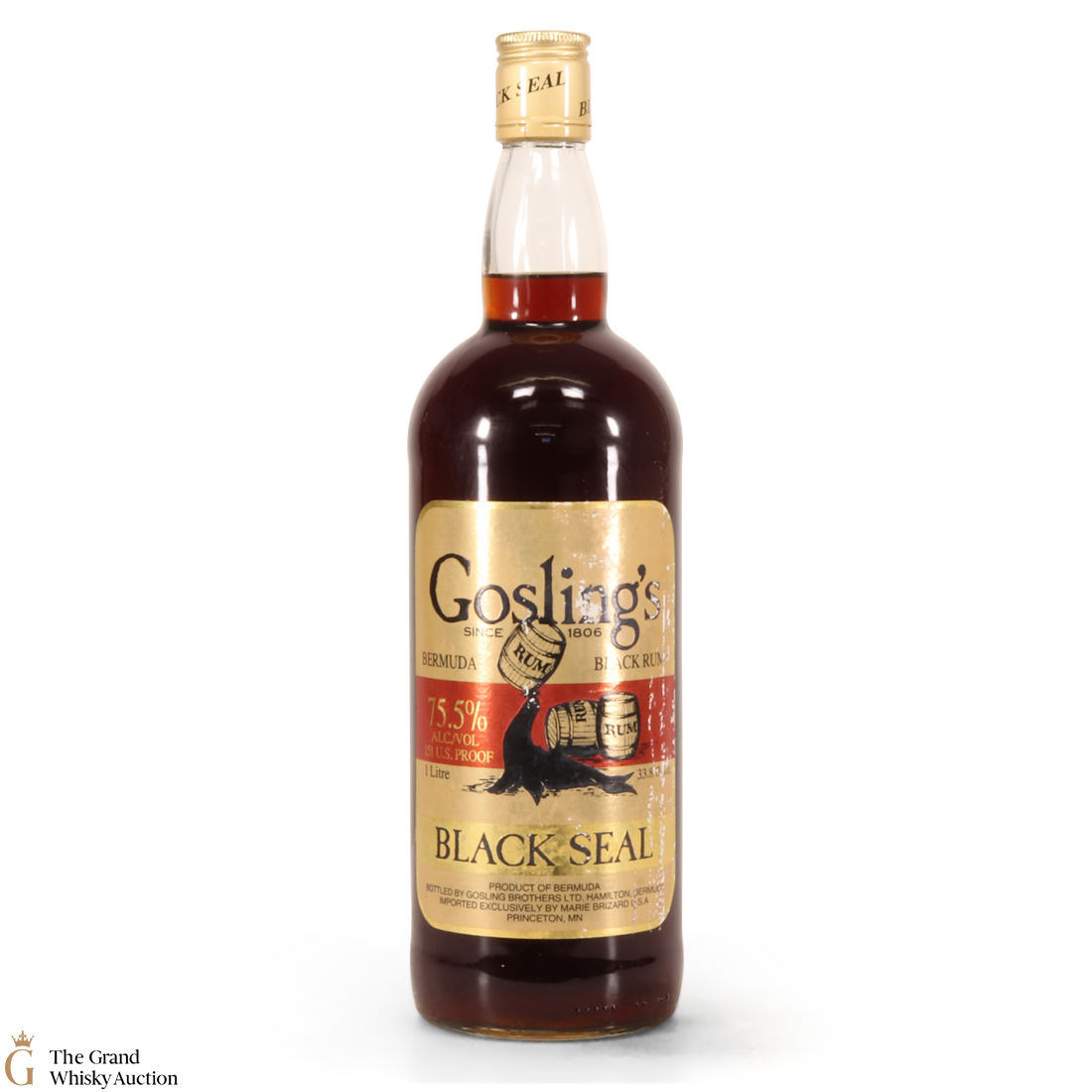Gosling's - Black Seal 75.5% Proof 1L Rum