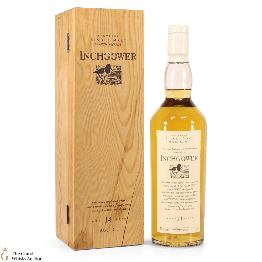 Inchgower - 14 Year Old - Flora and Fauna White Top Wooden Box