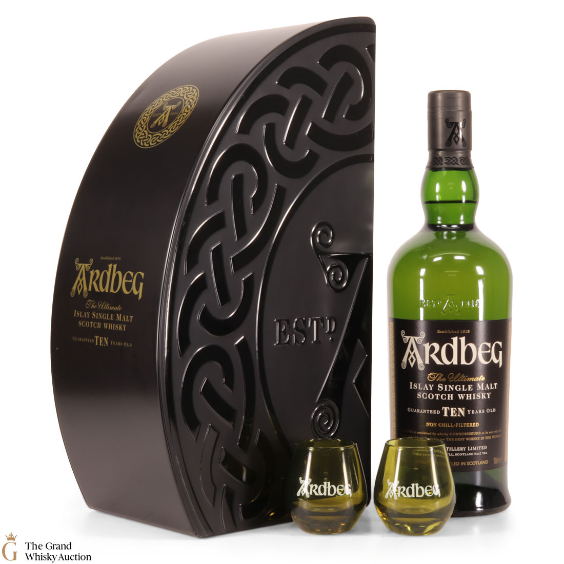 Ardbeg - 10 Year Old & 2 x Shortie Glasses (Gift Set)